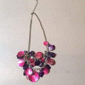 Pink and purple necklace